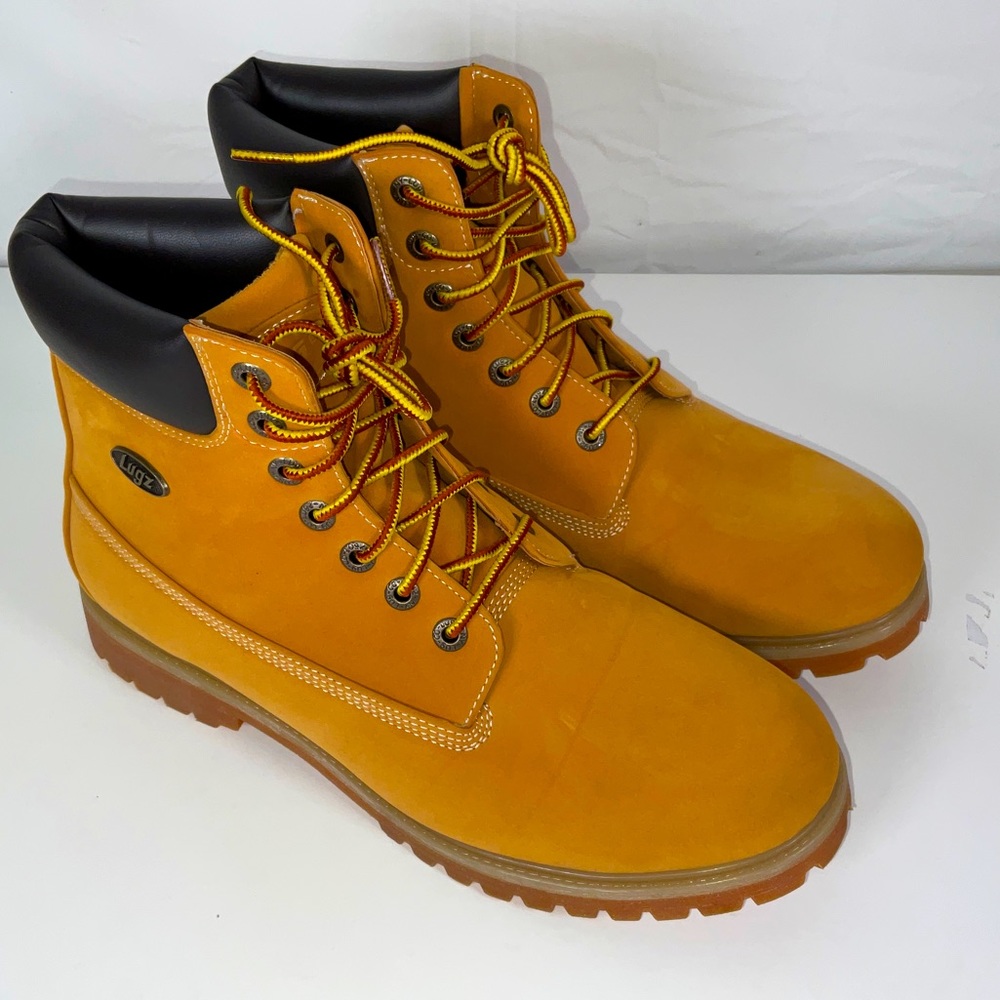 NWOB Men’s Lugz Convoy MCNWK-7470 Wheat Lace Up Work Boots Size‎ 11